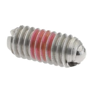 GIBRALTAR Threaded Ball Plunger: M4 x 0.7, 0.098" Ball Dia, 0.354" Body Length, 0.032" Max Ball Reach MSSW10-3BP-G