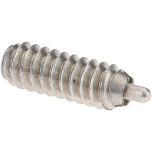 GIBRALTAR Threaded Spring Plunger: #6-32, 3/8" Thread Length, 0.045" Dia, 1/16" Projection SSW10-1X-G