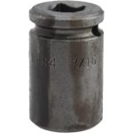 APEX Impact Socket: 1/4" Drive, 7/16" Socket, Hex Drive 1114