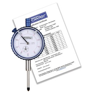 FOWLER Dial Drop Indicator: 1.0000" Max Measurement, 0-100 Dial Reading 52-520-110-2