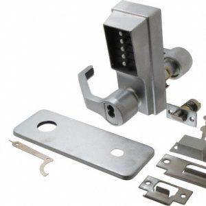 KABA ACCESS Combination Entry with Key Override Lever Lockset for 1-3/8 to 2-1/4" Thick Doors LL1021B-26D-41