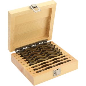 SPI Wavy Parallel Sets; Length (Inch): 4-5/16 ; Maximum Height (Inch): 1-1/2 ; Thickness (Decimal Inch): 0.0120 ; Material: Steel; Steel ; Parallelism (Decimal Inch): 0.0002 ; Number of Pieces: 18; 18 98-430-2