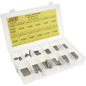 VALUE COLLECTION Key & Keyway Assortments; Assortment Type: Keyway Maintenance Kit ; Includes: Assorted Keyways, Compartmented Storage Case ; Number Of Pieces: 58 ; Maximum Size: 1/2 x 1/2 ; UNSPSC Code: 31163208 NFC-KIT233