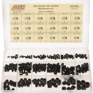 VALUE COLLECTION 400 Piece, #6-32 to 5/8-11, Steel Set Screw Assortment NFC-KIT235