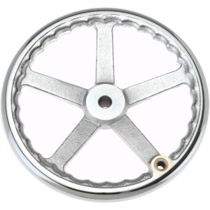 GIBRALTAR Spoked Offset Handwheel: Chrome-Plated A23-12-G