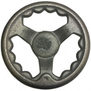 GIBRALTAR Spoked Offset Handwheel: Plain Finish CIHW-7500-6-G