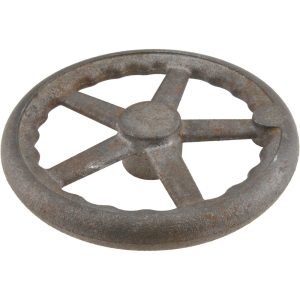 GIBRALTAR Spoked Straight Handwheel: Plain Finish CIHW-10-STR-G