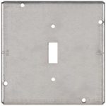 COOPER CROUSE-HINDS Square Surface Electrical Box Cover: Steel TP720