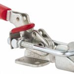 DE-STA-CO Pull-Action Latch Clamp: Horizontal, 360 lb, U-Hook, Flanged Base 323