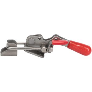 DE-STA-CO Pull-Action Latch Clamp: Horizontal, 360 lb, U-Hook, Flanged Base 323-SS