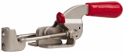 DE-STA-CO Pull-Action Latch Clamp: Horizontal, 700 lb, U-Hook, Flanged Base 331-SS