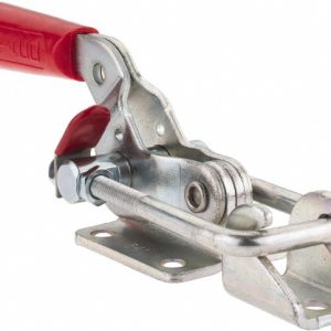 DE-STA-CO Pull-Action Latch Clamp: Horizontal, 2,000 lb, U-Hook, Flanged Base 341