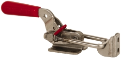 DE-STA-CO Pull-Action Latch Clamp: Horizontal, 2,000 lb, U-Hook, Flanged Base 341-SS
