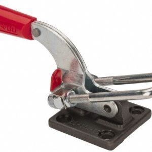 DE-STA-CO Pull-Action Latch Clamp: Horizontal, 4,000 lb, U-Hook, Flanged Base 375