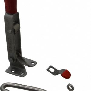 DE-STA-CO Pull-Action Latch Clamp: Horizontal, 450 lb, J-Hook, Flanged Base 351-SS
