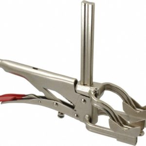 BESSEY 4-1/2" Pipe, 2-3/4" Throat Depth, 310 Lb Pressure, Steel Rail, Cradle Pipe Clamp SG24-PC