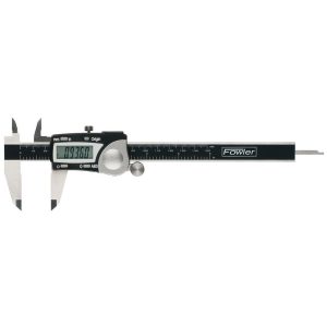 FOWLER Electronic Caliper: 300.00 mm, 12", 0.01 mm, 0.0005" Resolution, +/-0.04 mm, +/-0.0015" Accuracy, Stainless Steel 54-100-112-2
