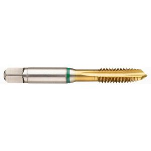 GUHRING Spiral Point STI Tap: #10-32 UNF, 3 Flutes, Plug, Cobalt, TiN Finish 9039910048260