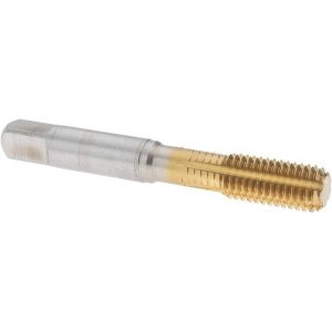 GUHRING Thread Forming Tap: M10x1.50 Metric Coarse, 6HX Class of Fit, Bottoming, Cobalt, TiN Coated 9039790100000