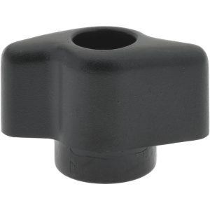 GIBRALTAR 5/16-18 Hole Thread, 1-1/4" Head Length, Thermoplastic, Thru Female Insert Bar / Wing Knob G10-3084-G