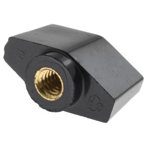 GIBRALTAR 1/4-20 Hole Thread, 1-1/8" Head Length, Thermoplastic, Female Insert Bar / Wing Knob G10-3085