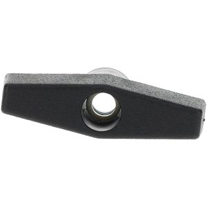 GIBRALTAR 3/8-16x2-1/2x.47 Hole Thread, 2-1/2" Head Length, Thermoplastic, Thru Female Insert Locknut Bar / Wing Knob G10-3088AS