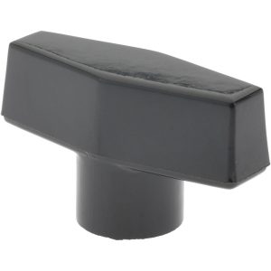GIBRALTAR 1/4-20 Hole Thread, 2" Head Length, Thermoplastic, Female Insert Bar / Wing Knob G10-3090-H