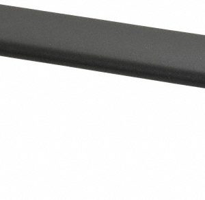 J.W. WINCO 4.33" Center to Center, Black Matte Finish Plastic Pull Handle 8300874