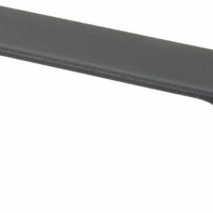 J.W. WINCO 5.2" Center to Center, Black Matte Finish Plastic Pull Handle 8300879