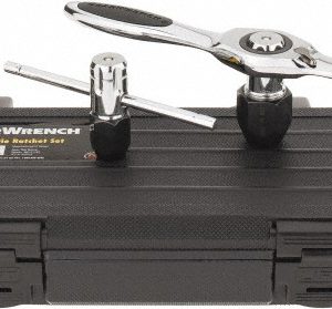 GEARWRENCH #0 to 1/2" Tap Compatibility, Straight, T-Handle, Ratcheting, Tap Wrench Set 3880