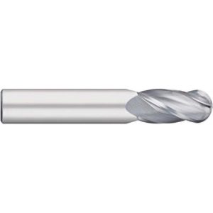TITAN USA Ball End Mill: 1/32" Dia, 1/8" LOC, 4 Flute, Solid Carbide TC11502