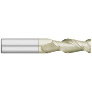 TITAN USA Corner Radius End Mill: 1/4" Dia, 3/4" LOC, 0.0200" Radius, 2 Flute, Solid Carbide TC64716