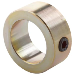CLIMAX METAL PRODUCTS Shaft Collar: Solid Set Screw, 0.5" Bore Dia, 1" OD, Steel CRC-050