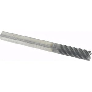 SUPERMILL Square End Mill: 1/4'' Dia, 3/4'' LOC, 1/4'' Shank Dia, 2-1/2'' OAL, 6 Flutes, Solid Carbide 5252203