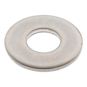 ELECTRO HARDWARE 1/4" Screw Standard Flat Washer: Grade 300 Stainless Steel, Passivated Finish MS15795-811
