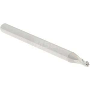 ACCUPRO Ball End Mill: 0.0591" Dia, 0.1181" LOC, 4 Flute, Solid Carbide 07337876