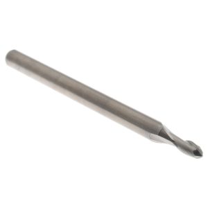 ACCUPRO Ball End Mill: 0.0787" Dia, 0.1575" LOC, 2 Flute, Solid Carbide 07338585