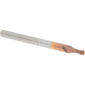 ACCUPRO Ball End Mill: 0.079" Dia, 0.1575" LOC, 2 Flute, Solid Carbide 07338742