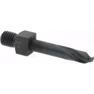 HERTEL Threaded Shank Drill Bit: #10, 135 &deg; Point, 1/4-28 Shank, Cobalt 953CO10SS-209
