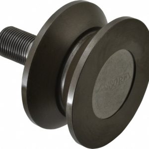 OSBORN INTERNATIONAL V-Groove Cam Follower: 3-1/2" Roller Dia, 1.687" Roller Width, 2" Stud Length 0009567800