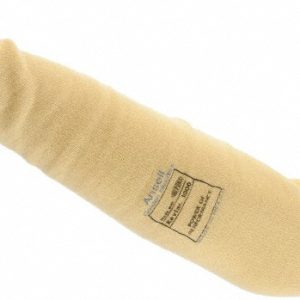 ANSELL Cut & Puncture-Resistant Sleeve: Size X-Large, Kevlar, Yellow, ANSI Cut A3 222145