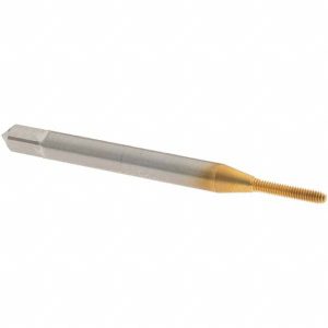 OSG Thread Forming Tap: #0-80 UNF, 3B Class of Fit, Modified Bottoming Chamfer, Cobalt, TiN Finish 1400100205