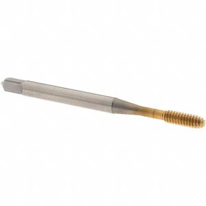 OSG Thread Forming Tap: #4-40 UNC, 3B Class of Fit, Modified Bottoming Chamfer, Cobalt, TiN Finish 1400105305