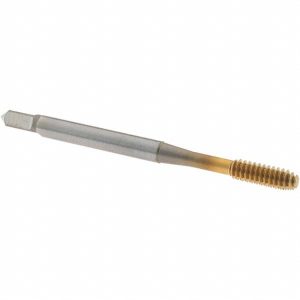 OSG Thread Forming Tap: #6-32 UNC, 3B Class of Fit, Modified Bottoming Chamfer, Cobalt, TiN Finish 1400110405