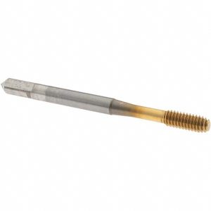 OSG Thread Forming Tap: #8-32 UNC, 3B Class of Fit, Modified Bottoming Chamfer, Cobalt, TiN Finish 1400114305