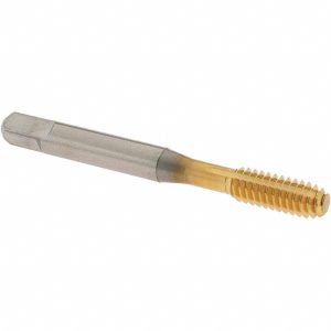 OSG Thread Forming Tap: 1/4-20 UNC, Modified Bottoming Chamfer, Cobalt, TiN Finish 1400126205