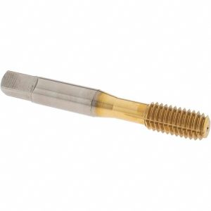 OSG Thread Forming Tap: 3/8-16 UNC, 2B Class of Fit, Modified Bottoming Chamfer, Cobalt, TiN Finish 1400135305