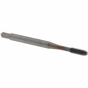 OSG Thread Forming Tap: #4-40 UNC, 3B Class of Fit, Modified Bottoming Chamfer, Cobalt, TiCN Finish 1400105308