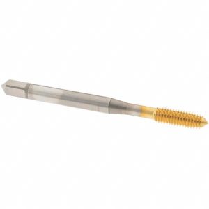 OSG Thread Forming Tap: #10-32 UNF, 3B Class of Fit, Plug Chamfer, Cobalt, TiN Finish 1400121305