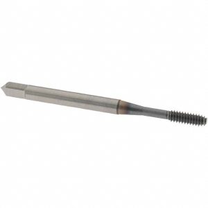 OSG Thread Forming Tap: #4-40 UNC, Modified Bottoming, Powdered Metal High Speed Steel, TiCN Coated 1405002308